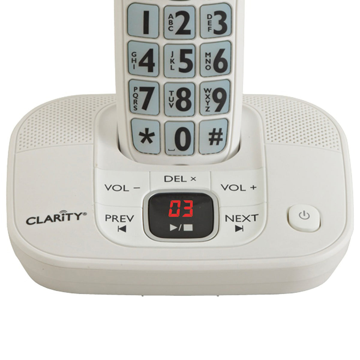 Clarity 1-Cordless Handset Dect 6.0 40-dB Amplified/Expandable Phone - 3