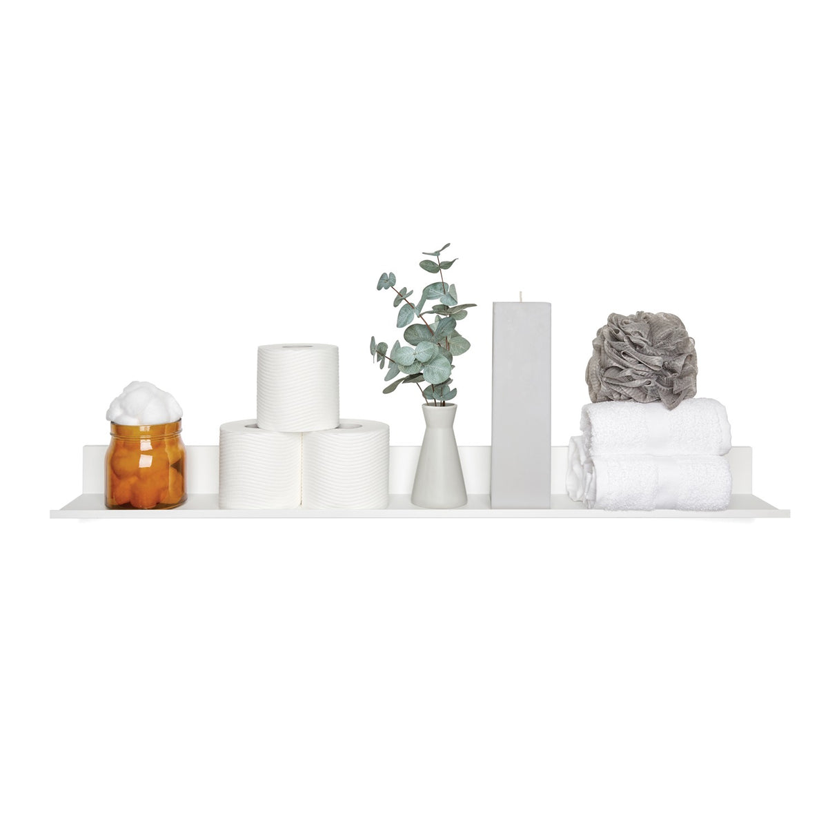 Hangman No-Stud Floating Shelf (24 In.; White) - 7