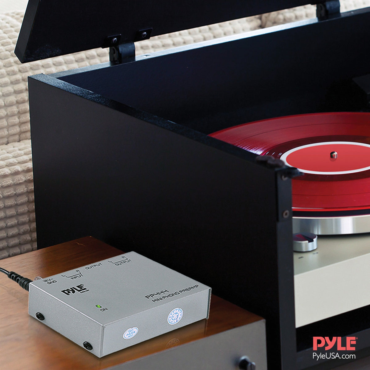 Pyle Ultra-Compact Phono Turntable Preamp - 7