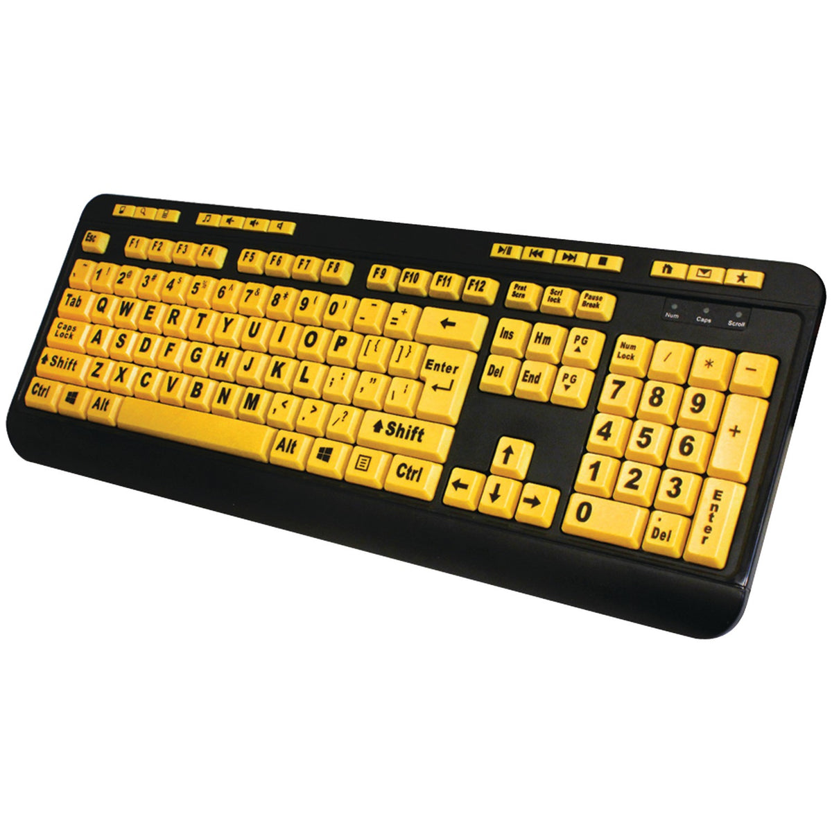 Adesso EasyTouch 132 Luminous Large-Print Desktop Keyboard - 3