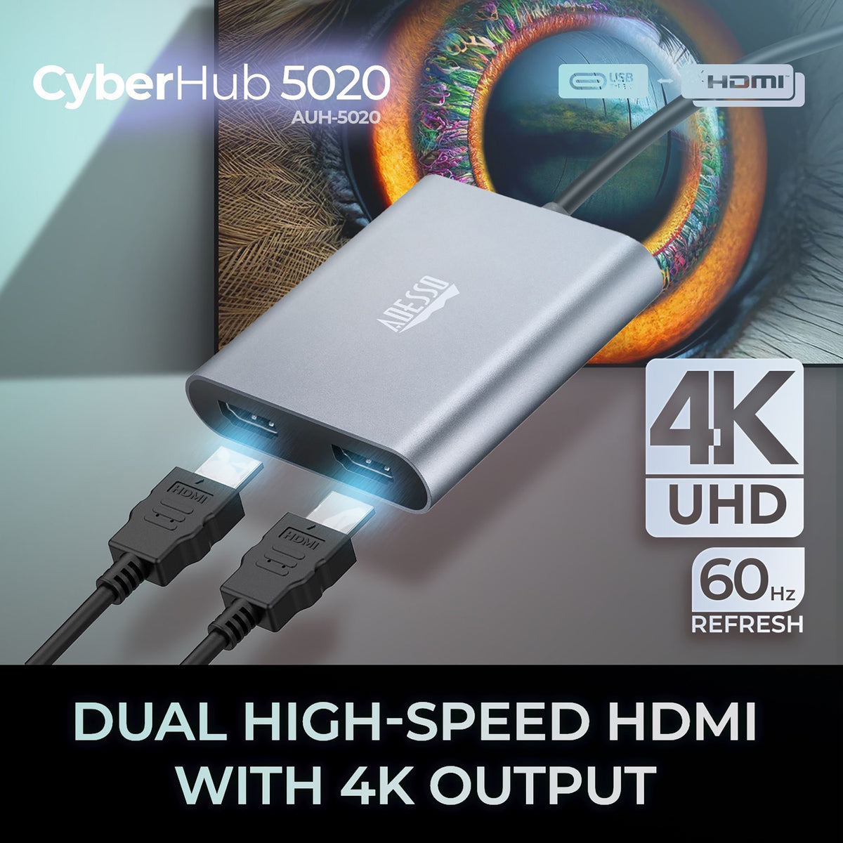 Adesso to Dual HDMI Adapter - 3