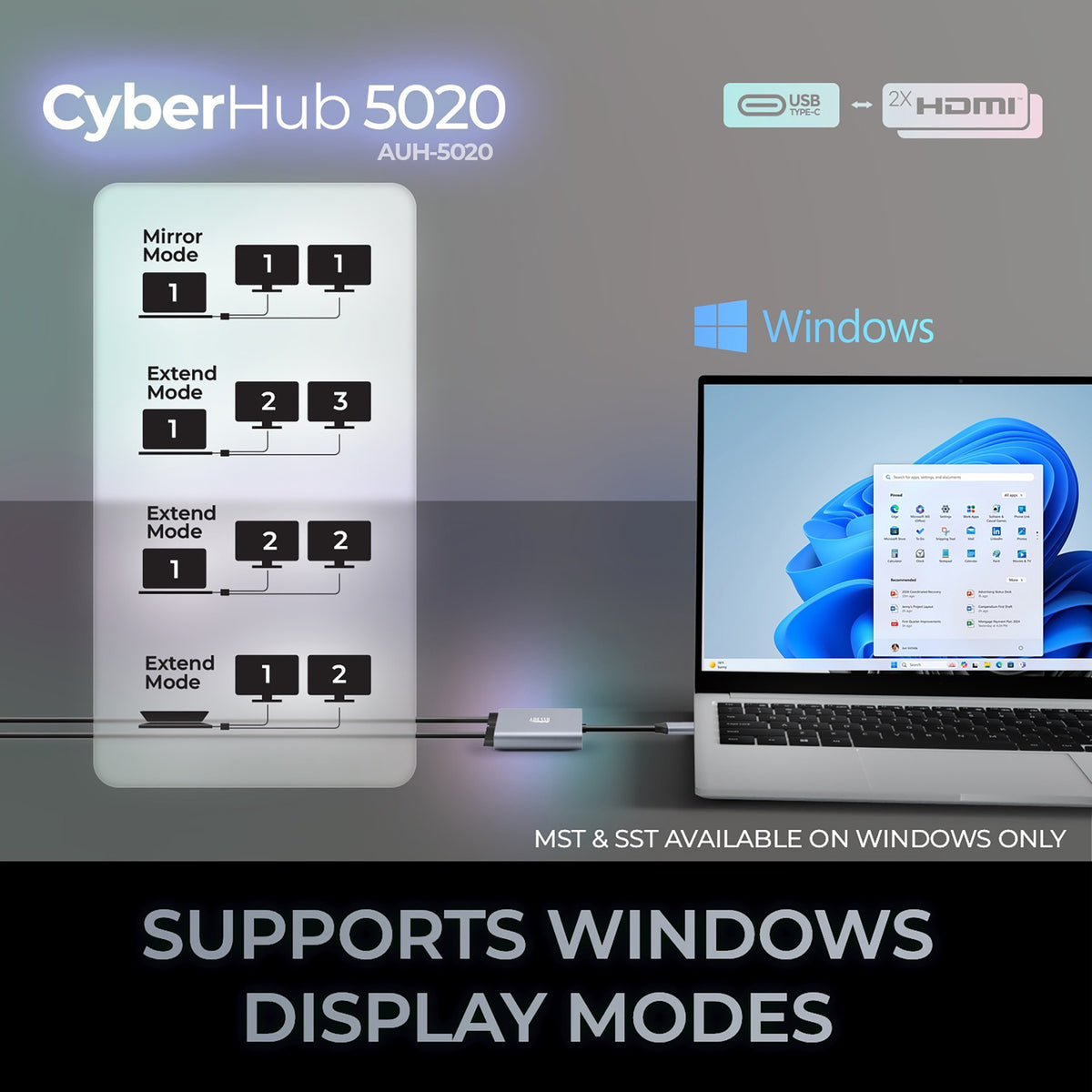 Adesso to Dual HDMI Adapter - 6