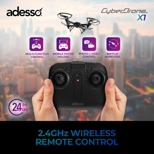 Adesso CyberDrone X1 CyberDrone X1 720p Entry-Level Drone