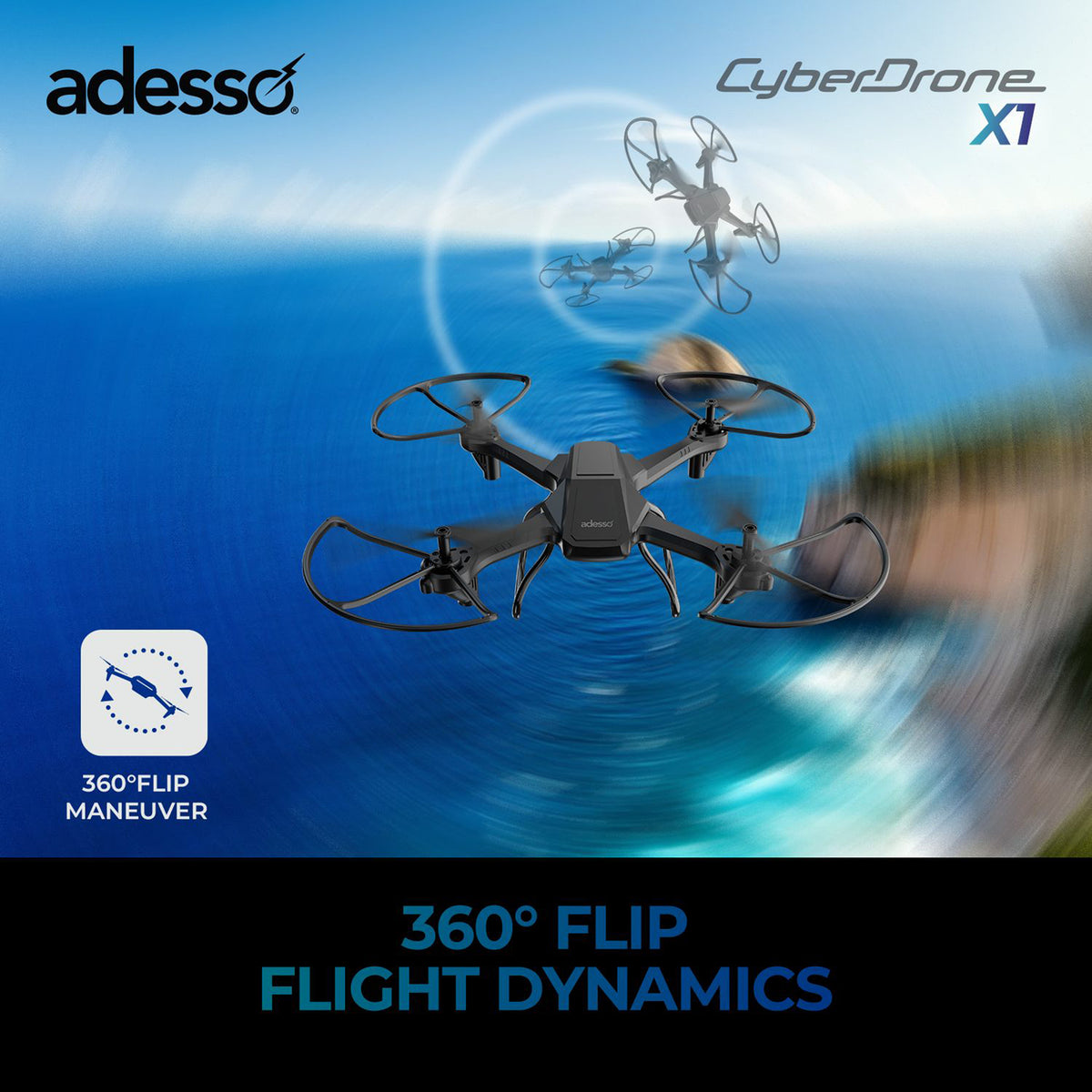 Adesso CyberDrone X1 CyberDrone X1 720p Entry-Level Drone - 4