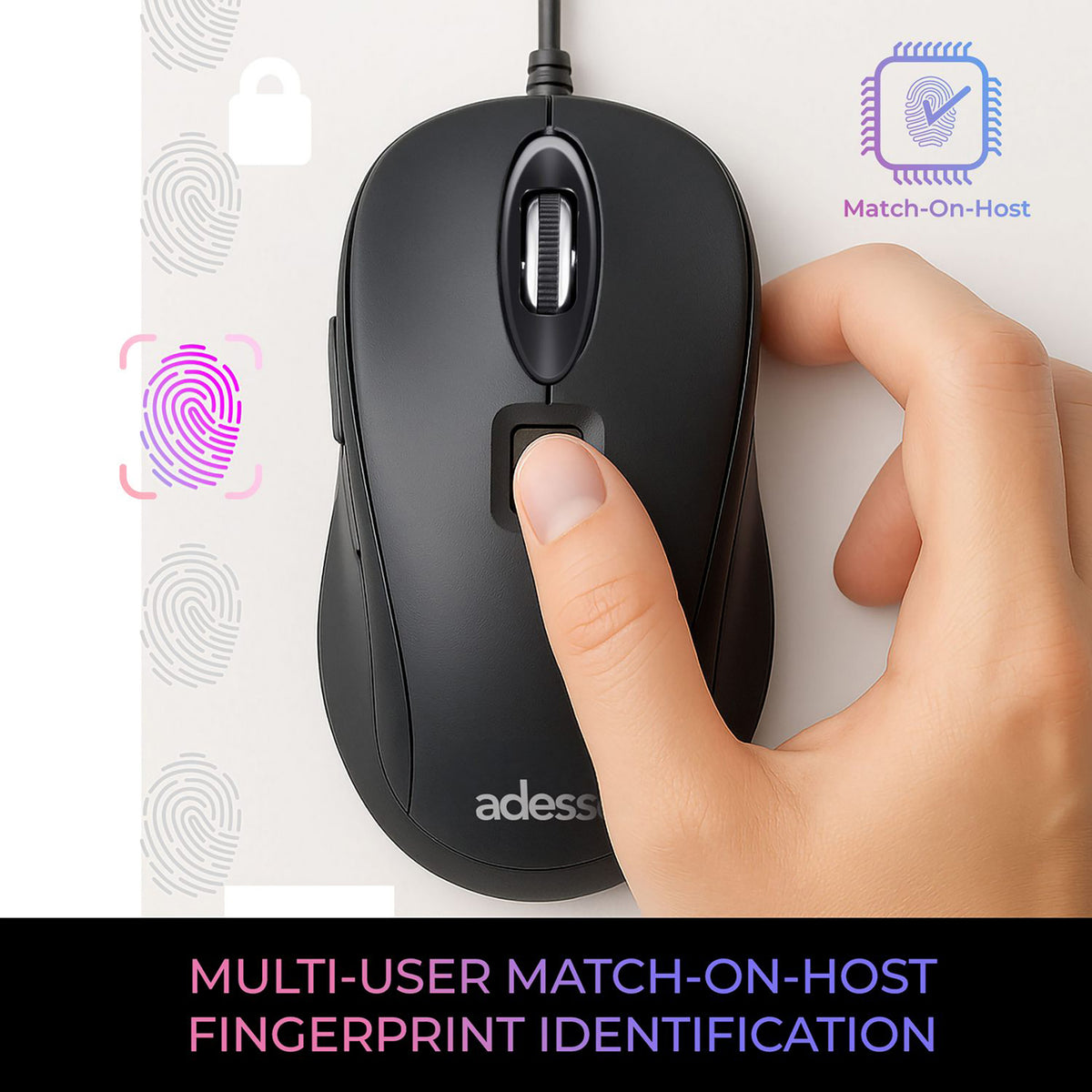 Adesso iMouse F1-TAA Wired USB Computer Mouse - 5