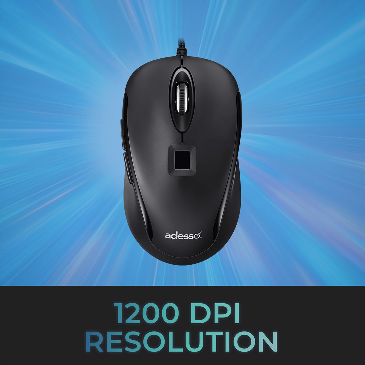 Adesso iMouse F1-TAA Wired USB Computer Mouse - 6