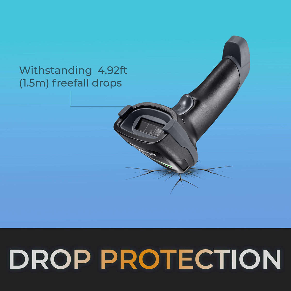 Adesso NuScan 3000 Bluetooth/2.4-GHz/USB-Wired 2D Handheld Barcode Scanner - 5