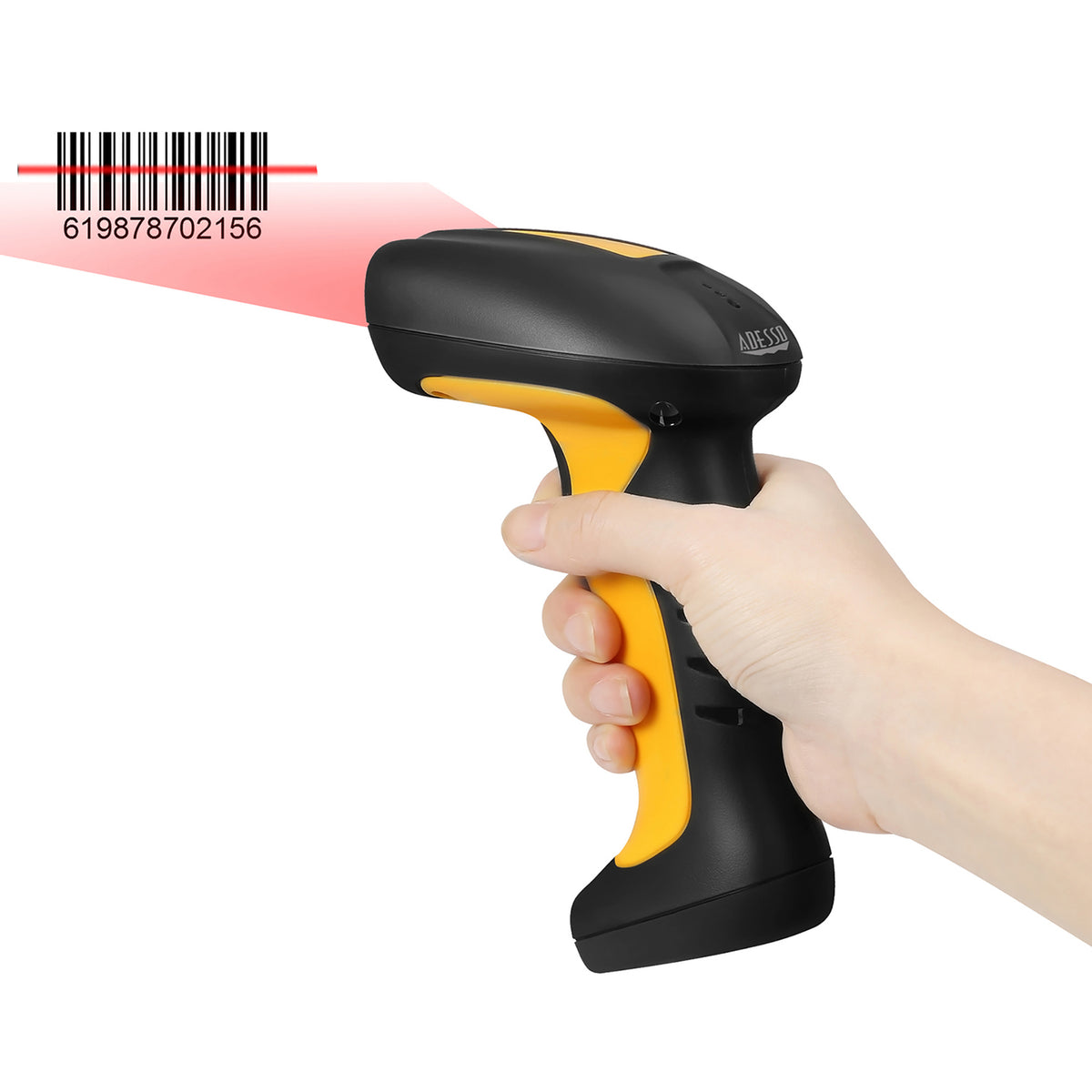 Adesso NuScan 4100B Bluetooth Antimicrobial Waterproof Ccd Handheld - 9