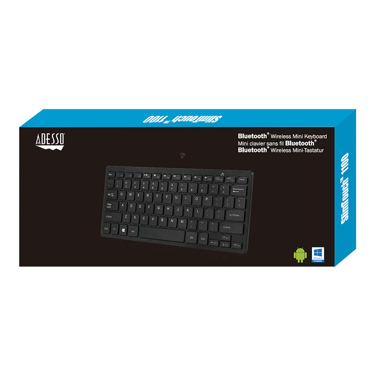 Adesso Bluetooth SlimTouch Computer Keyboard - 10