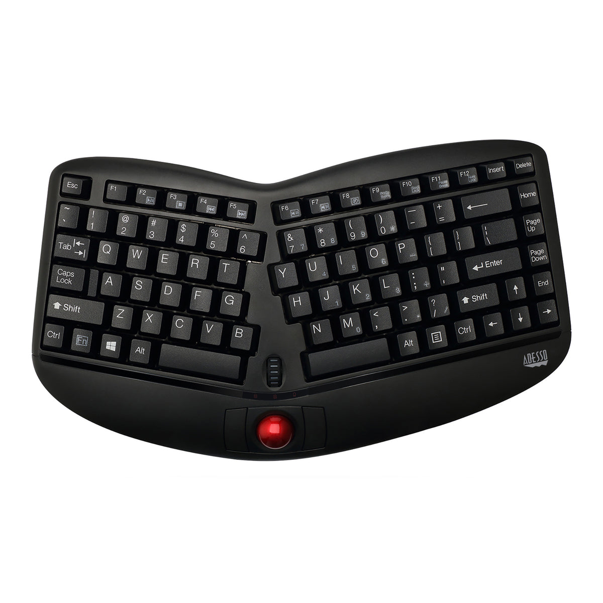 Adesso 2.4-GHz Wireless TruForm Ergonomic Computer Keyboard - 13
