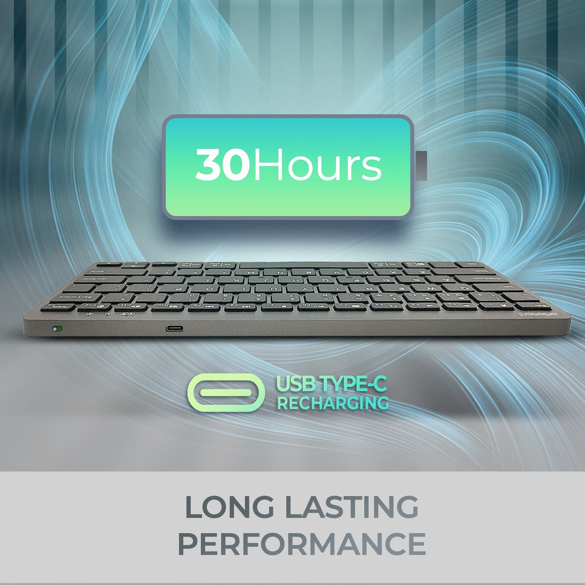 Adesso EasyTouch 7000 Bluetooth Multi-Device Keyboard - 4