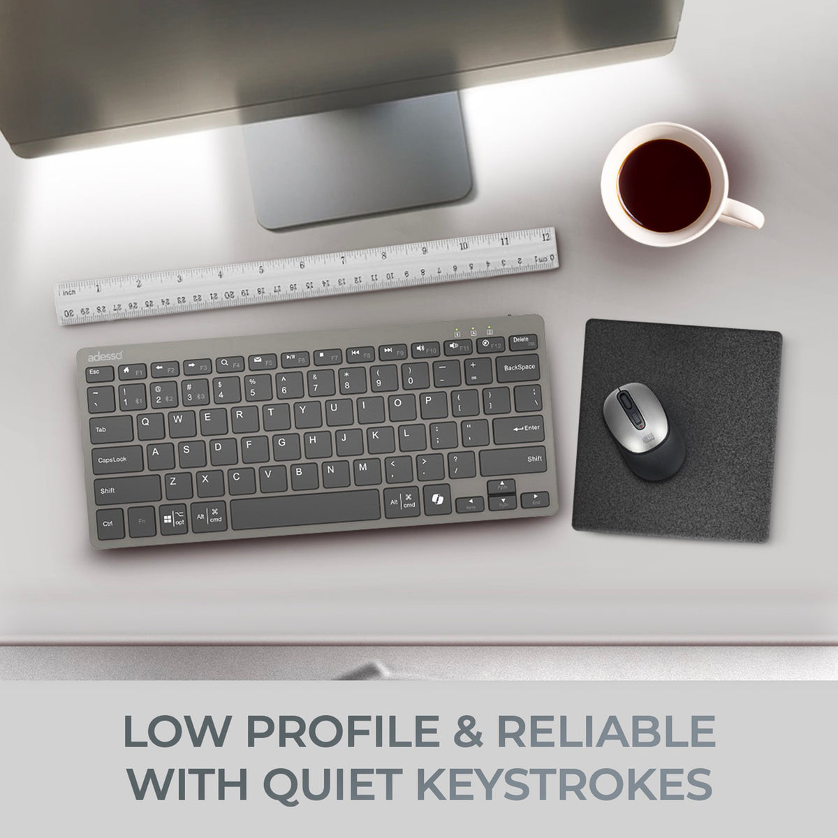 Adesso EasyTouch 7000 Bluetooth Multi-Device Keyboard - 5