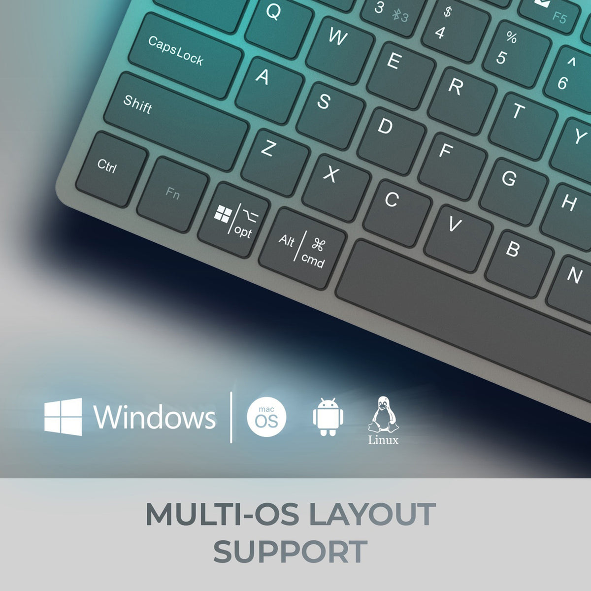 Adesso EasyTouch 7000 Bluetooth Multi-Device Keyboard - 6
