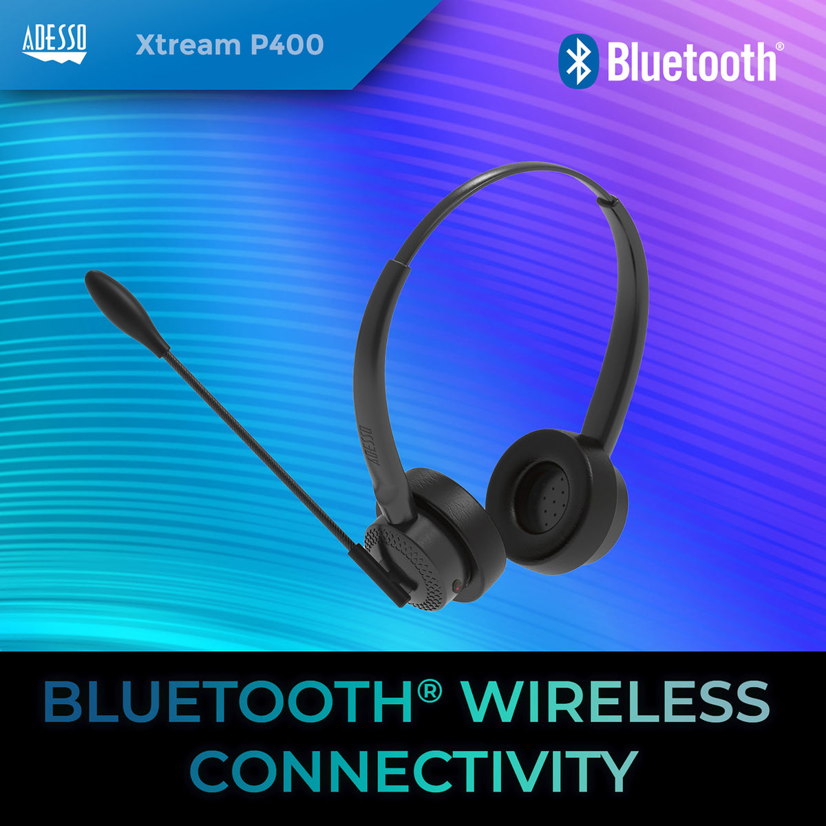 Adesso Xtream P400 Bluetooth Headset - 2