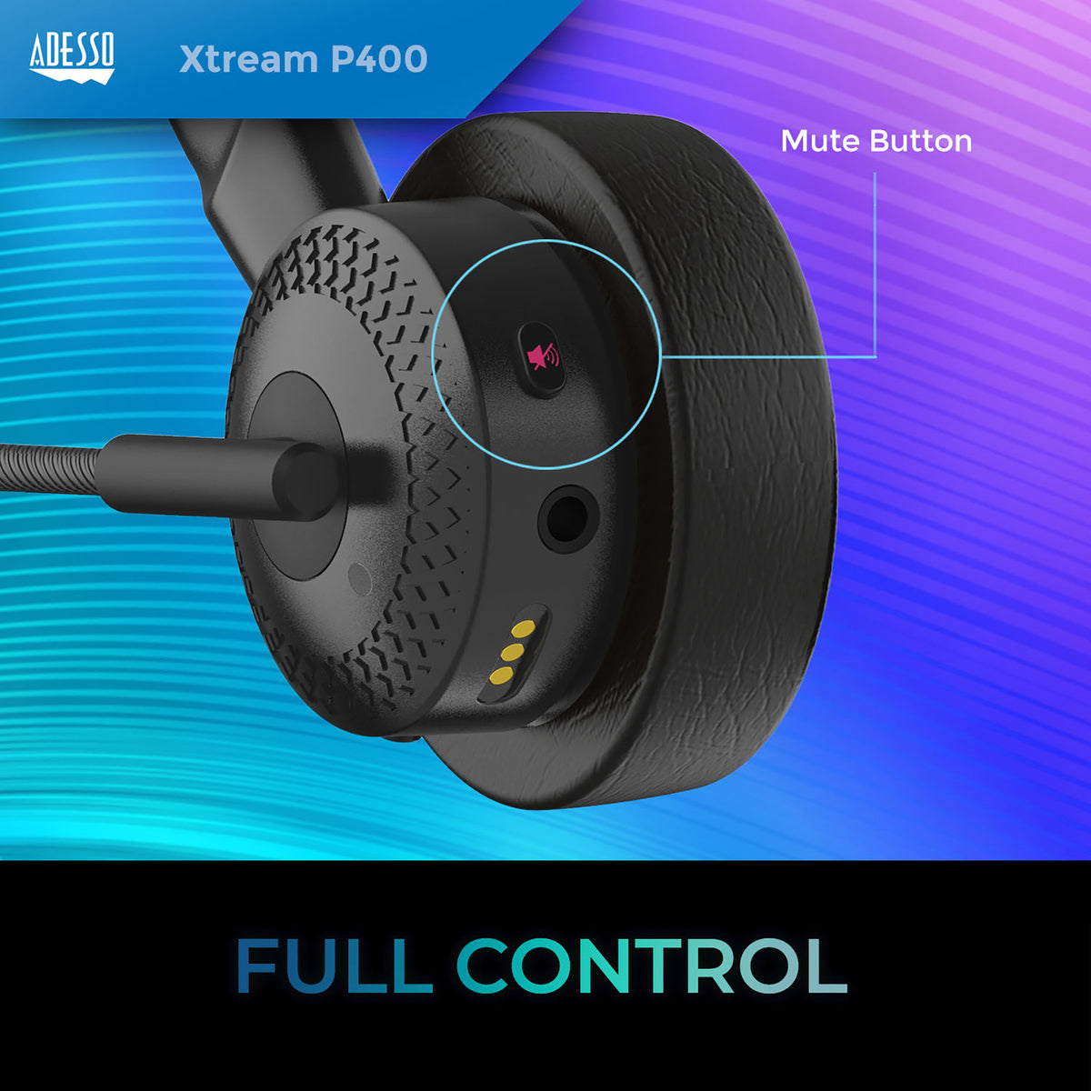 Adesso Xtream P400 Bluetooth Headset - 6