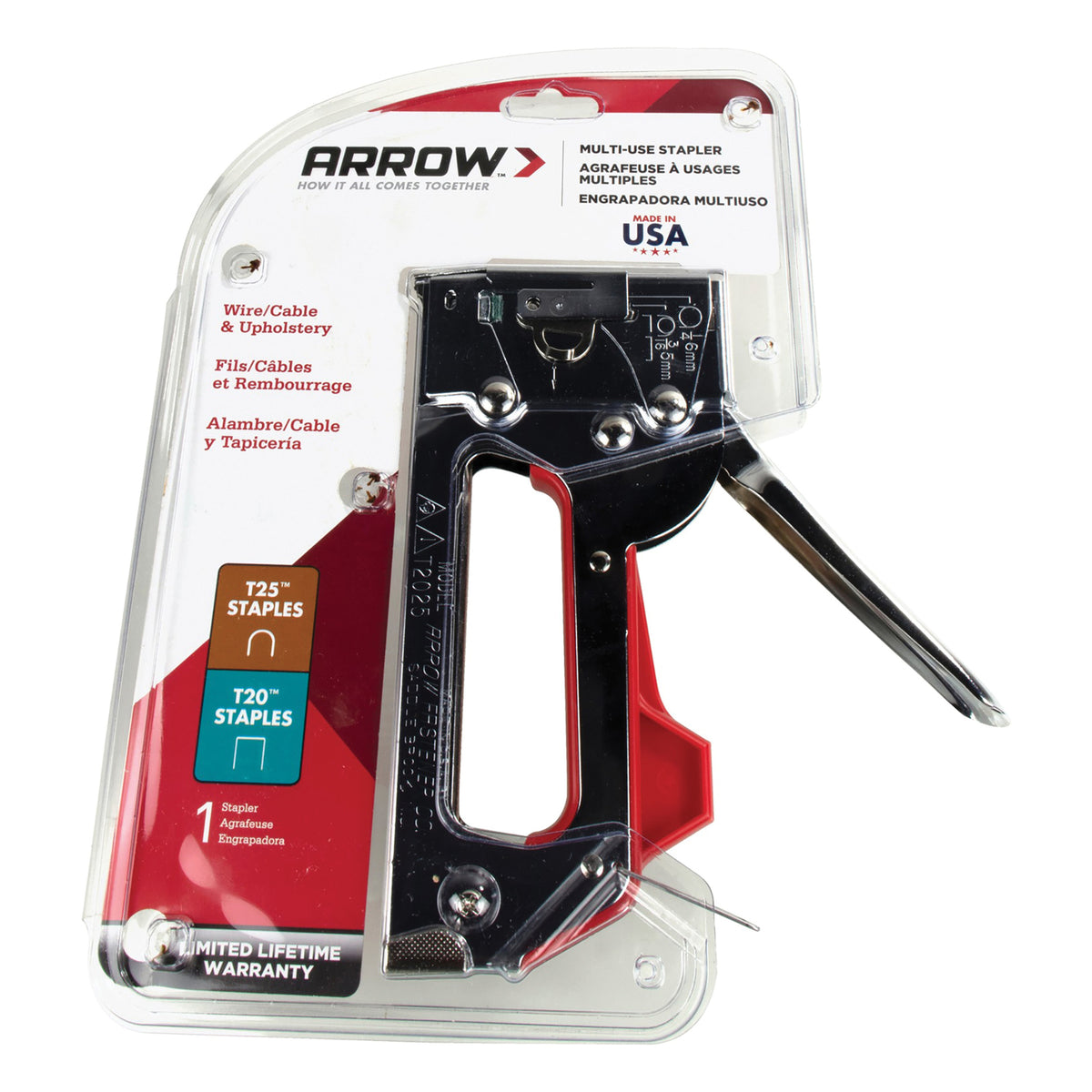 Arrow Dual-Purpose Staple Gun & Wire Tacker - 5