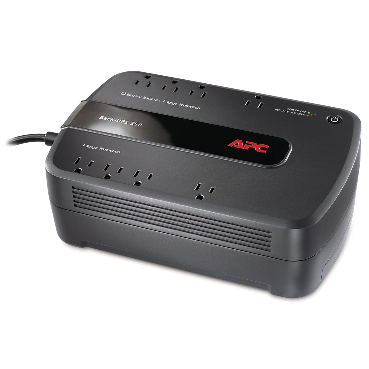 Apc 8-AC Outlet and Data Line 550-VA/330-Watt PC/Gaming/Networking