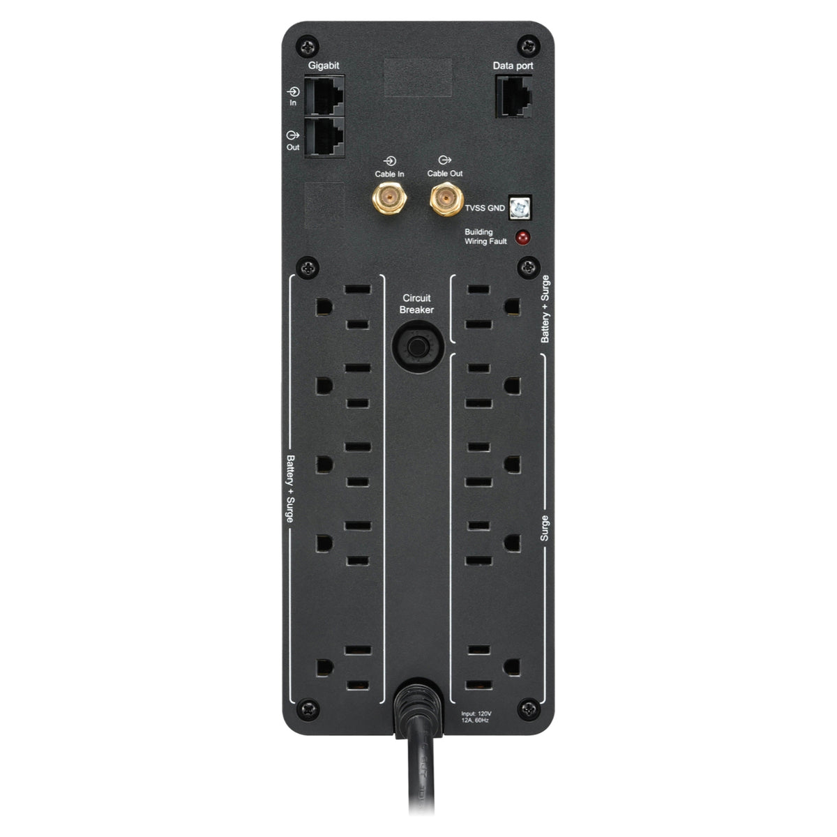 Apc 10-AC Outlet and 2-USB 1,500-VA/900-Watt Back-Ups Pro Tower - 5