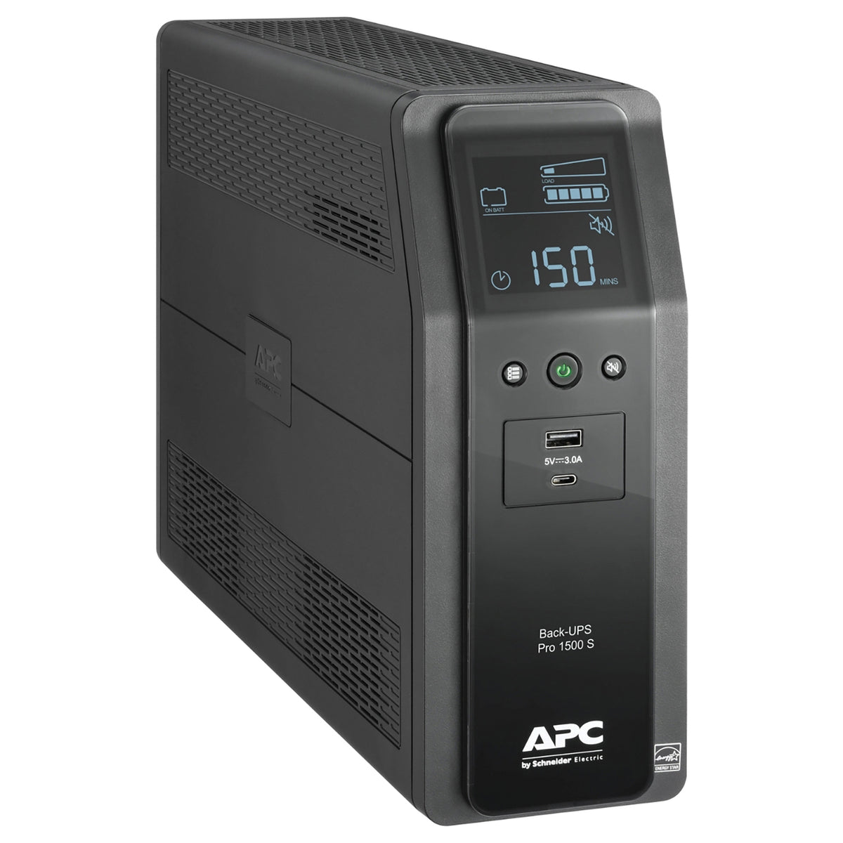 Apc 10-AC Outlet and 2-USB 1,500-VA/900-Watt Back-Ups Pro Tower - 4