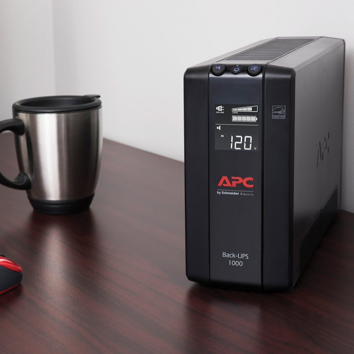 Apc 8-AC Outlet 1,000-VA/600-Watt Line-Interactive Back-UPS Pro Compact - 3