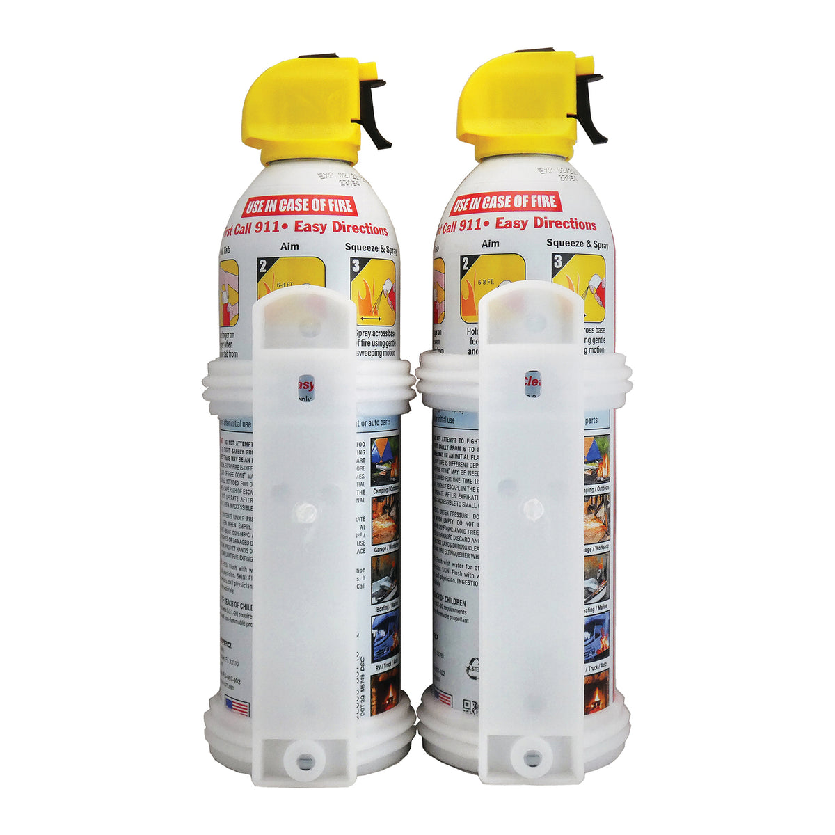 Fire Gone Fire Suppressant, 2 Pack with Bracket - 2
