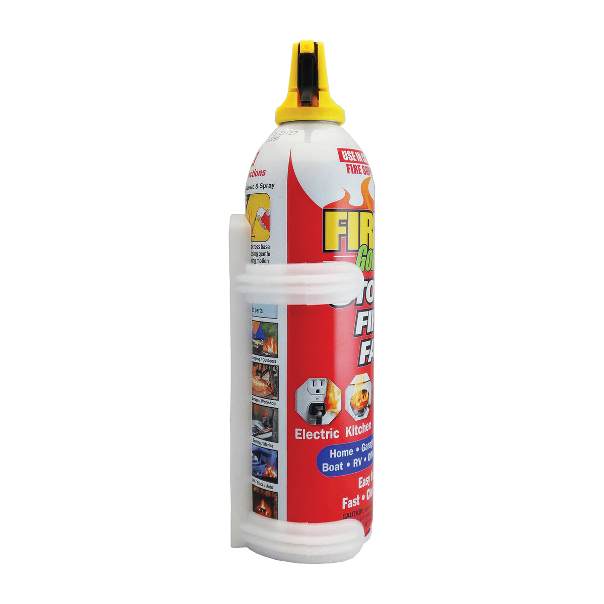 Fire Gone Fire Suppressant, 2 Pack with Bracket - 8