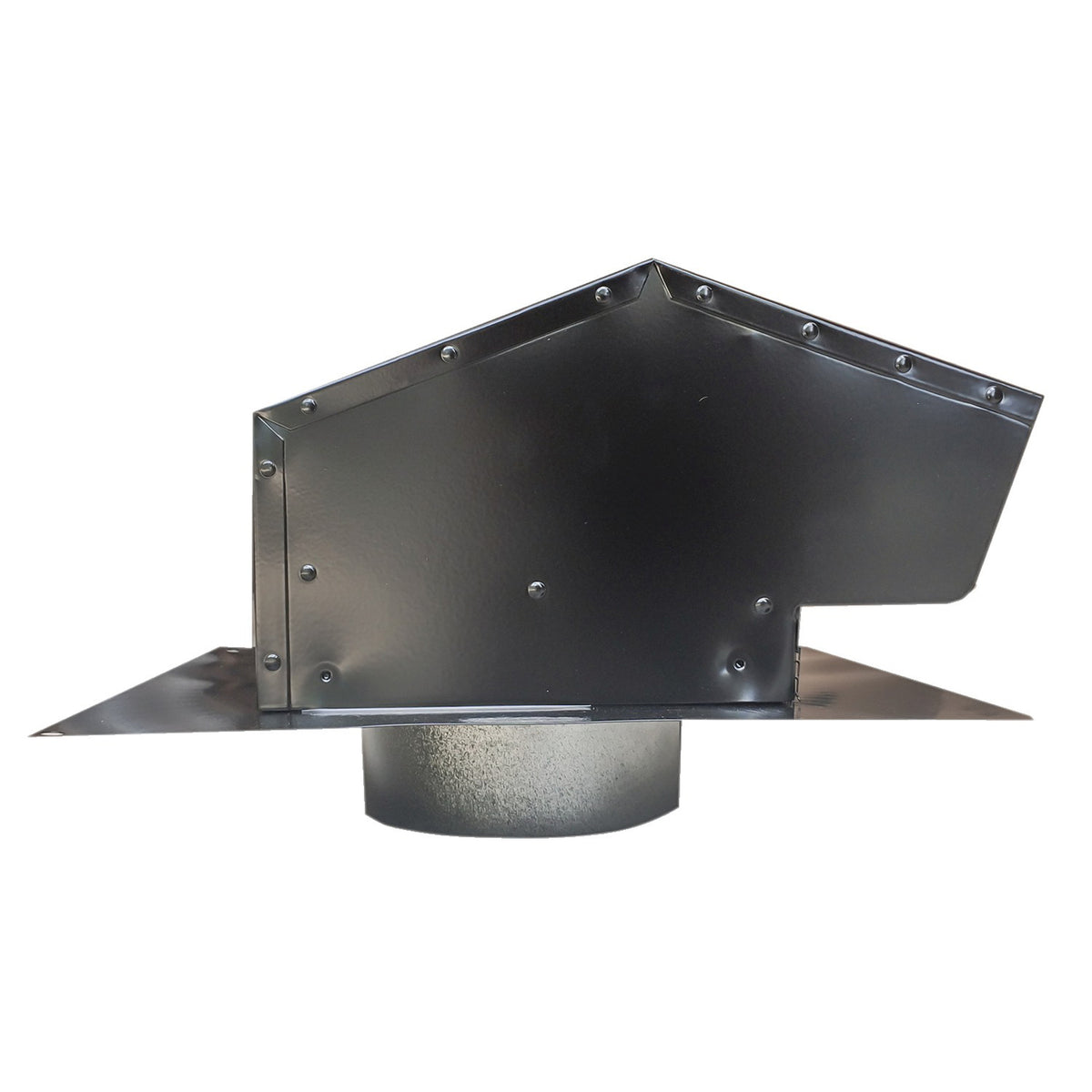 Builder's Best 0 Black Metal Roof Vent Cap (6 In.) - 2