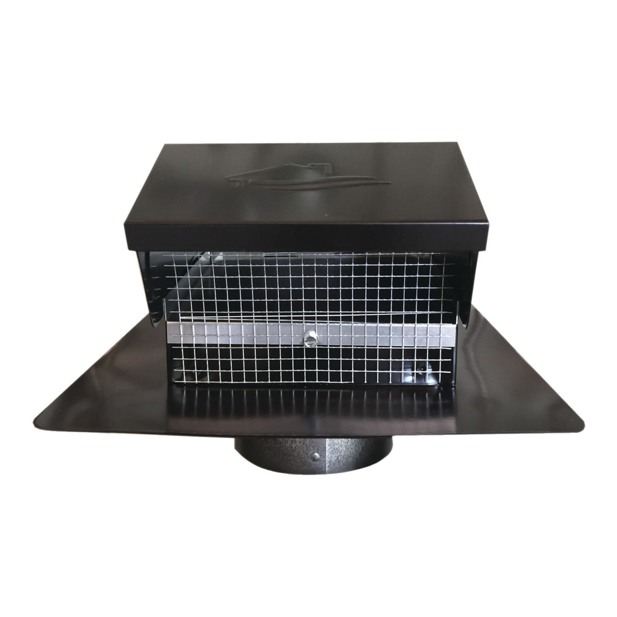 Builder's Best 0 Black Metal Roof Vent Cap (4 In.)