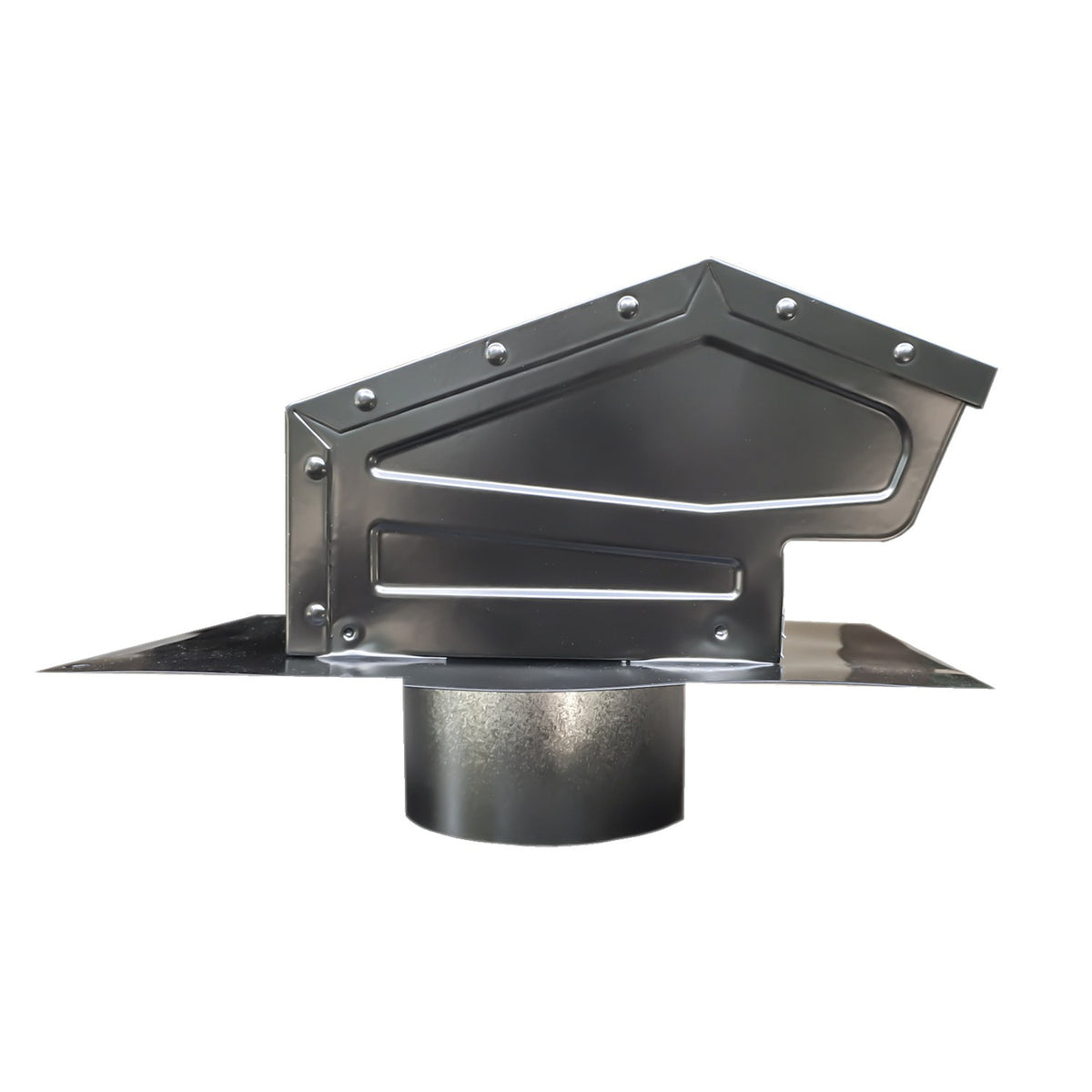Builder's Best 0 Black Metal Roof Vent Cap (4 In.) - 2
