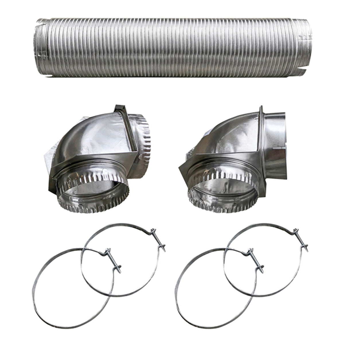 Builder's Best Semi-Rigid Dryer Vent Kit with Close Elbow - 2