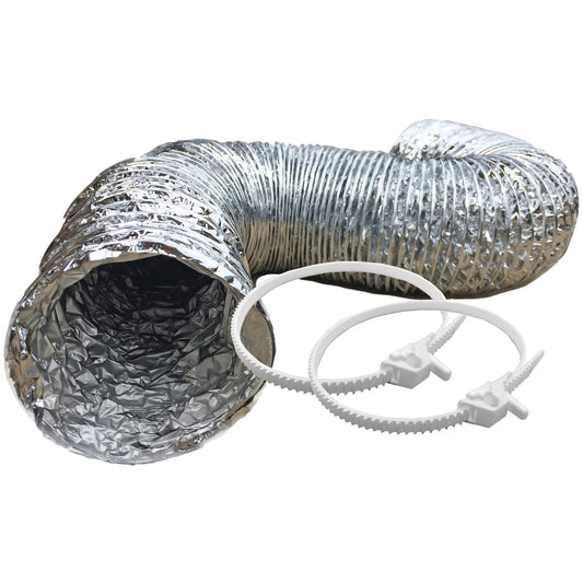 Builder's Best 4" X 8ft SilverDuct Dryer Transition Duct Kit
