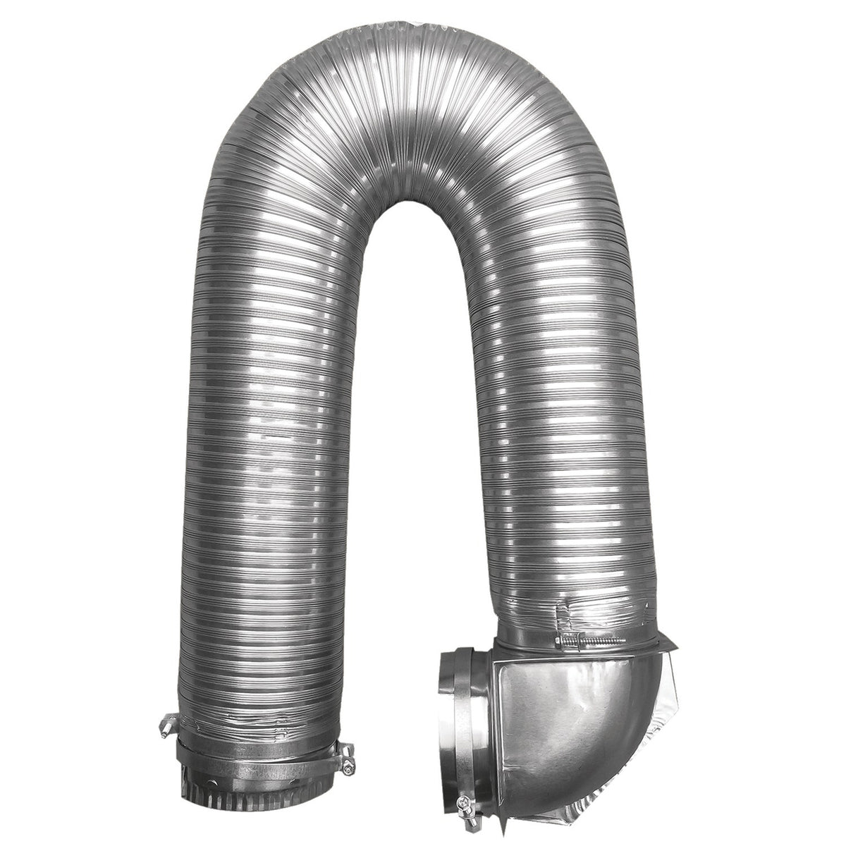 Builder's Best 4" X 8ft Ul Transition-Duct Single-Elbow Kit - 7