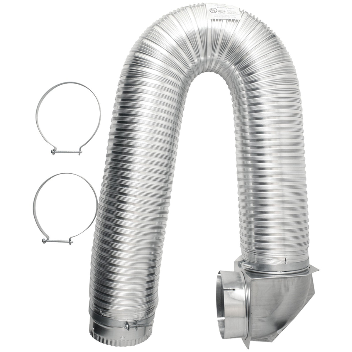 Builder's Best 4" X 8ft Ul Transition-Duct Single-Elbow Kit - 2