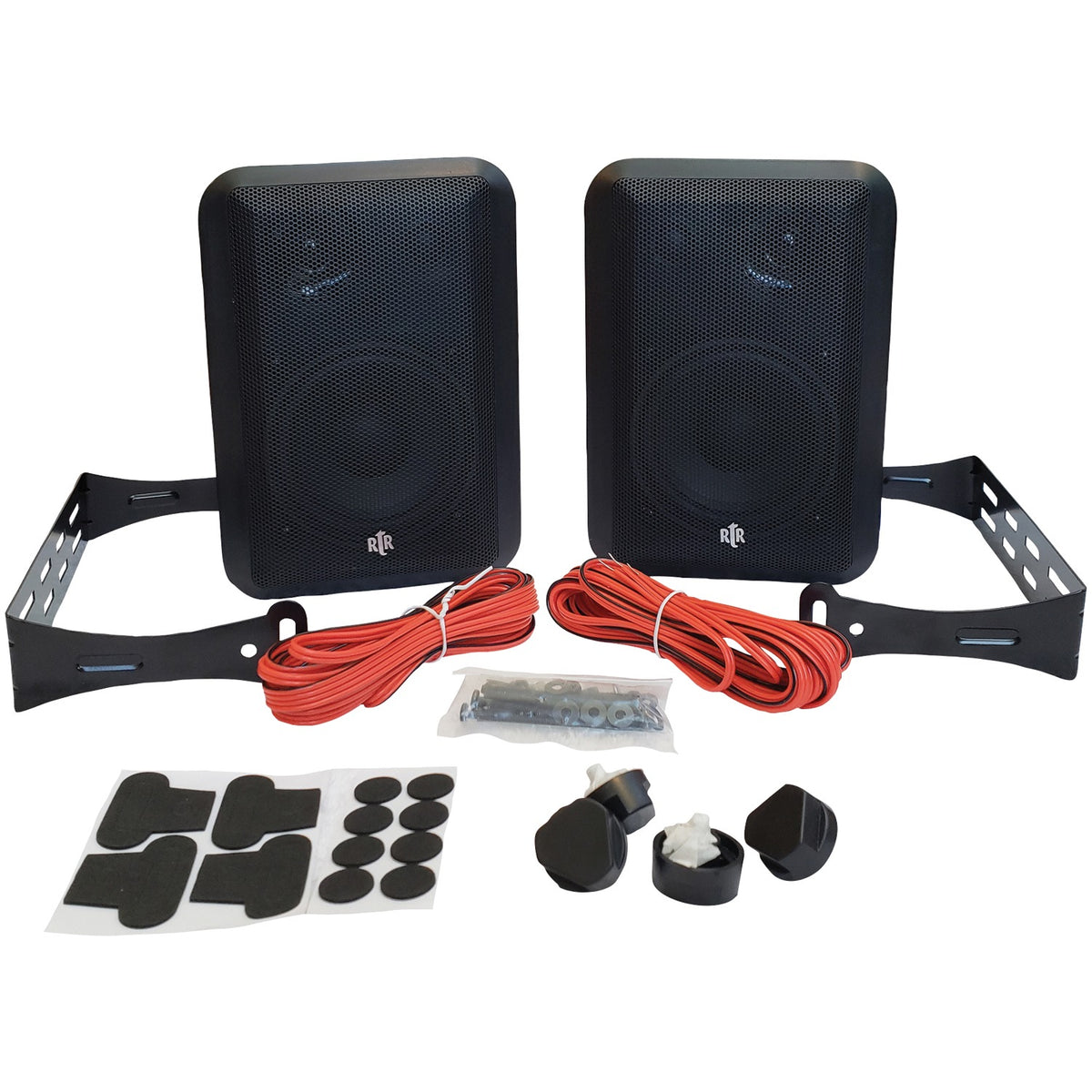 Bic America RtR Series 4-In. Indoor/Outdoor Weather-Resistant Speakers — Black - 4