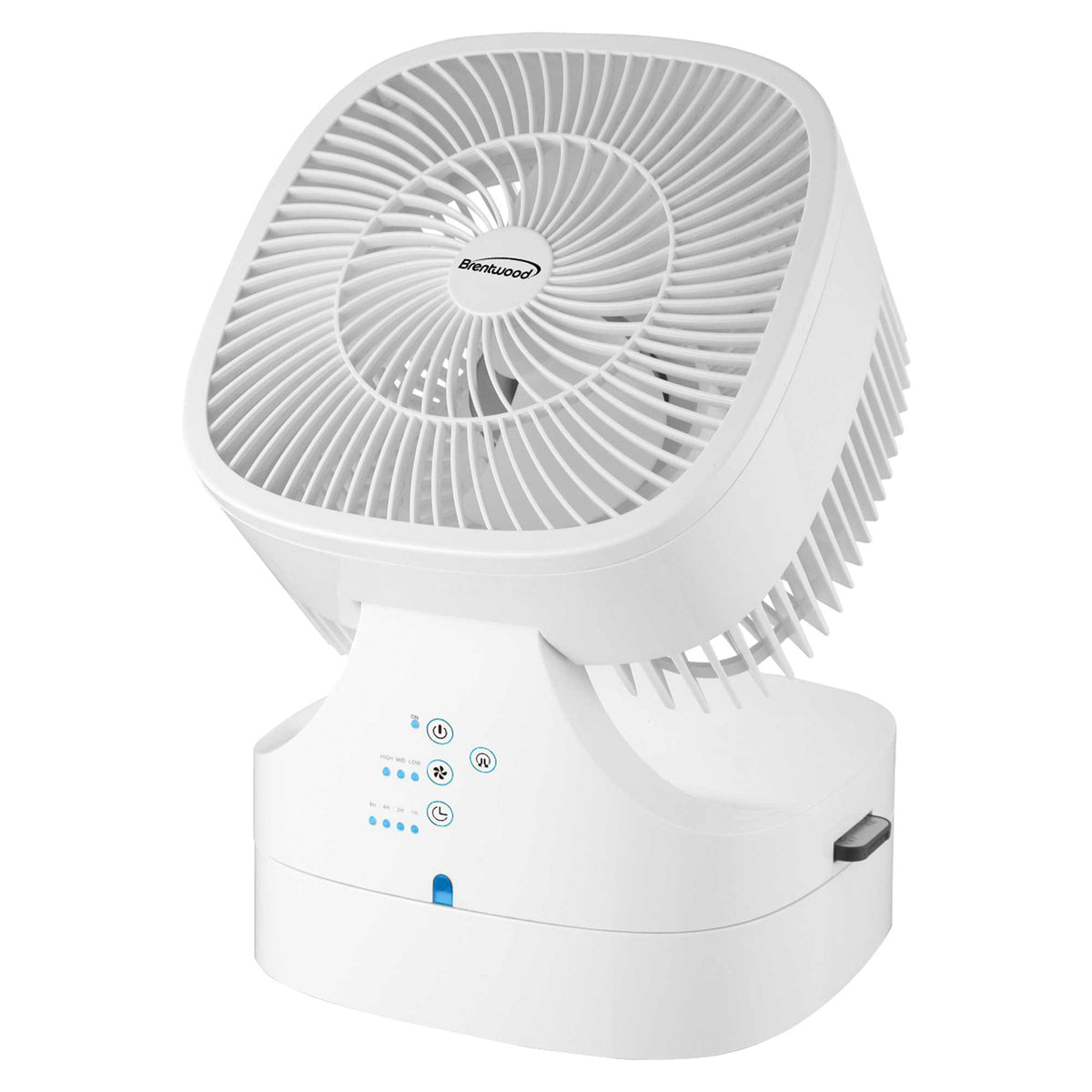 Brentwood 8-In. Portable Oscillating High-Velocity Air-Circulator Desktop - 8