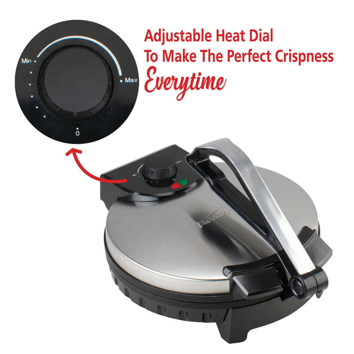 Brentwood Nonstick Electric Tortilla Maker (10 In.) - 4