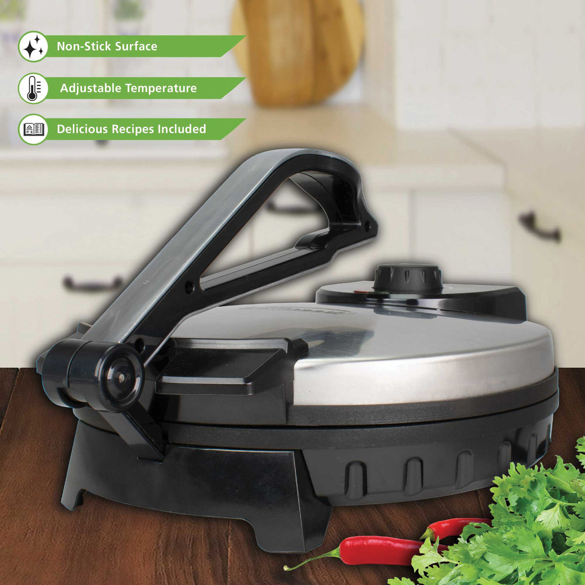 Brentwood Nonstick Electric Tortilla Maker (10 In.) - 7