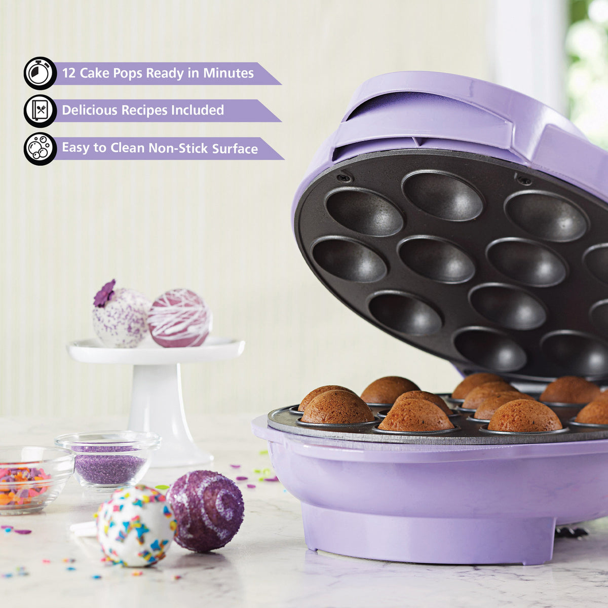 Brentwood Just for Fun Nonstick Electric Cake Pop Maker - 2