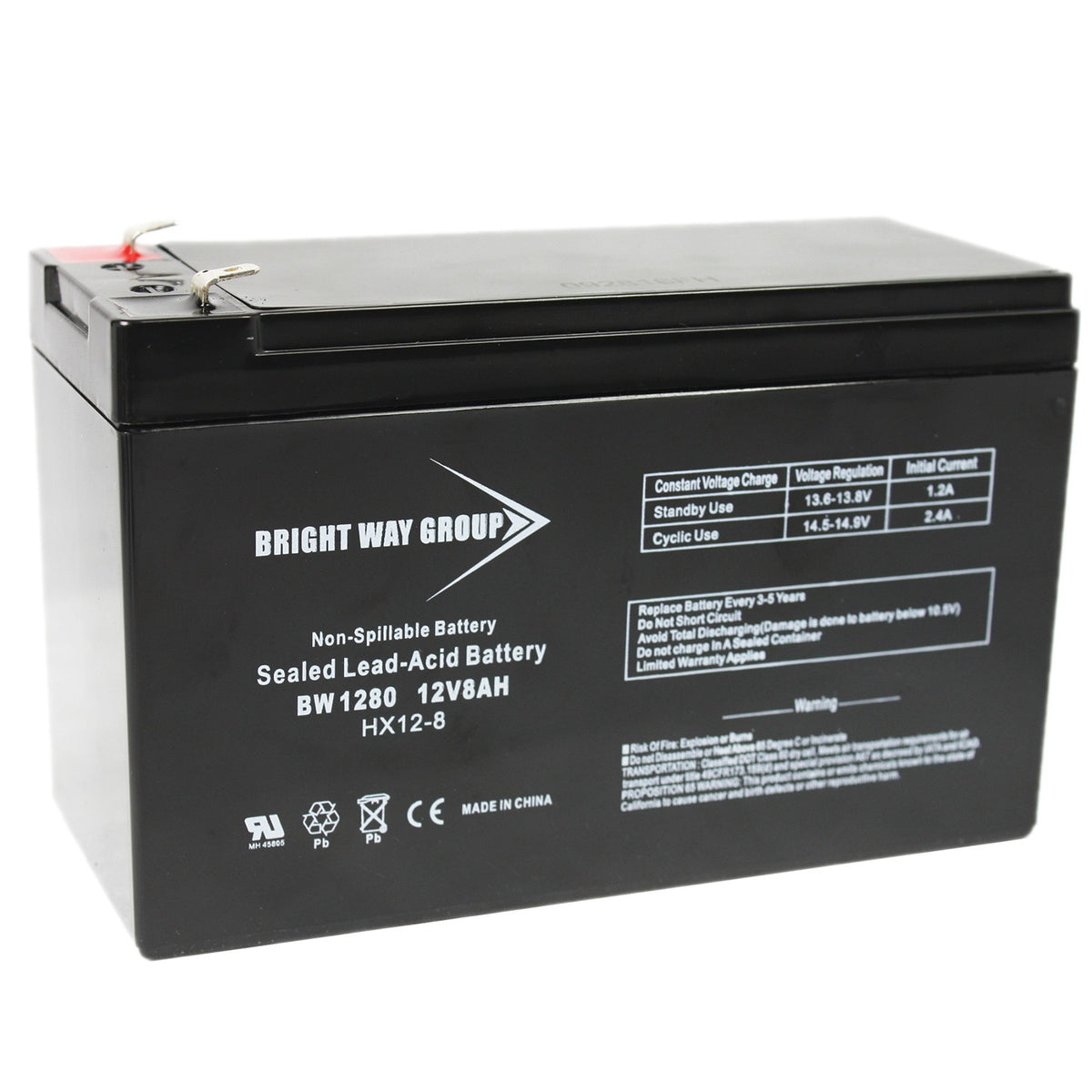 Bright Way Group Bwg 1280 F2 Battery - 8