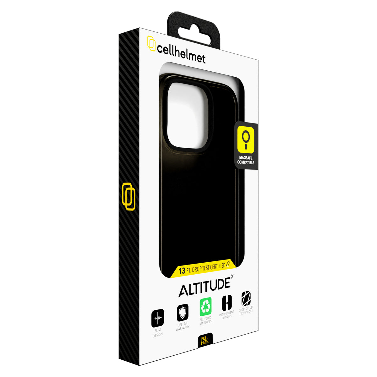Cellhelmet Altitude X Series Case (iPhone 16 Pro; Onyx Black) - 6