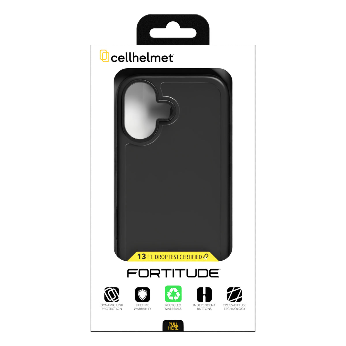 Cellhelmet Fortitude Series MagSafe-Compatible Case (iPhone 17; Black) - 10