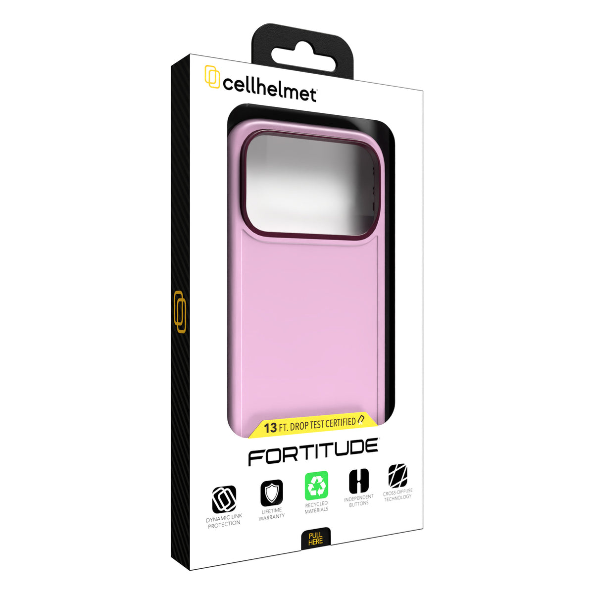 Cellhelmet Fortitude Series MagSafe-Compatible Case (iPhone 17 Pro; Rose - 12