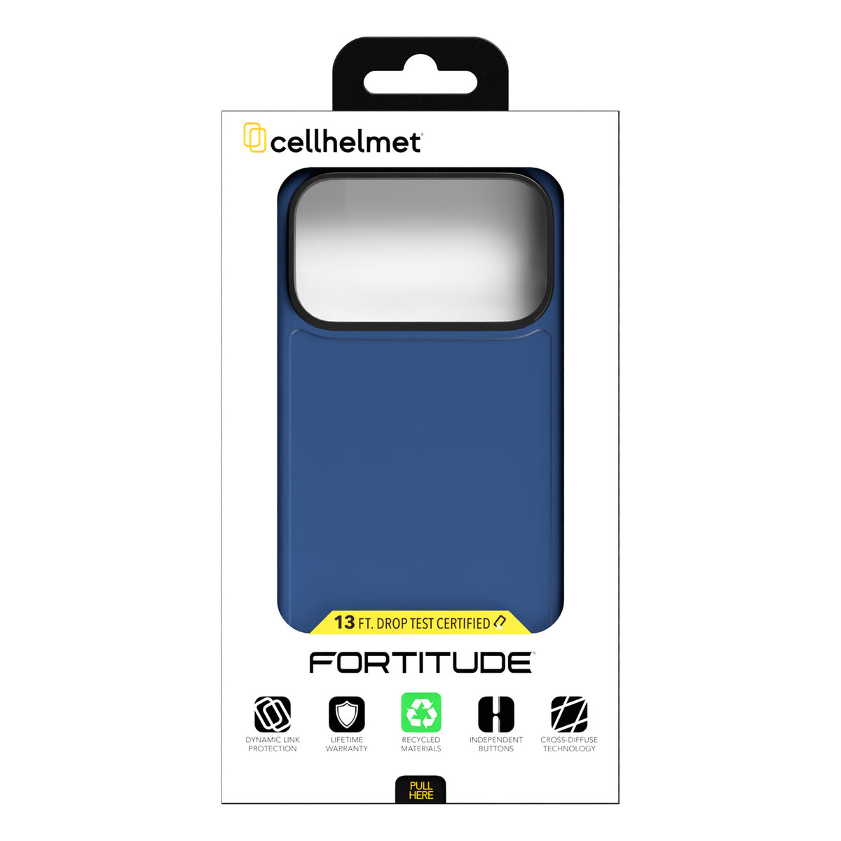 Cellhelmet Fortitude Series MagSafe-Compatible Case (iPhone 17 Pro Max — Blue - 12