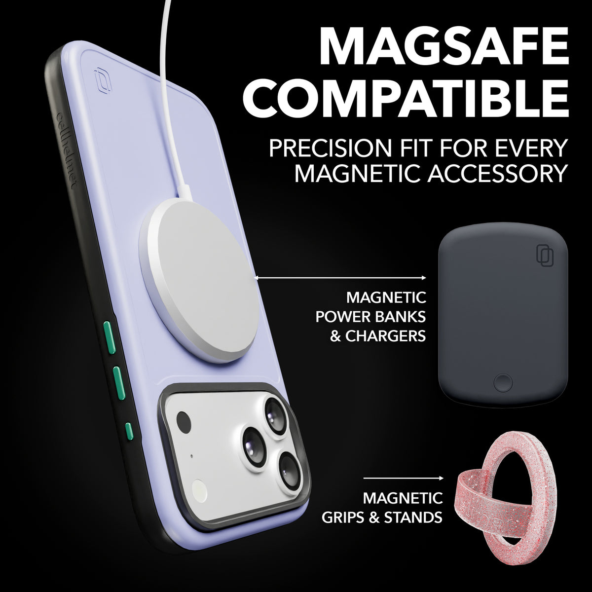 Cellhelmet Fortitude Series MagSafe-Compatible Case (iPhone 17 Pro Max - 3