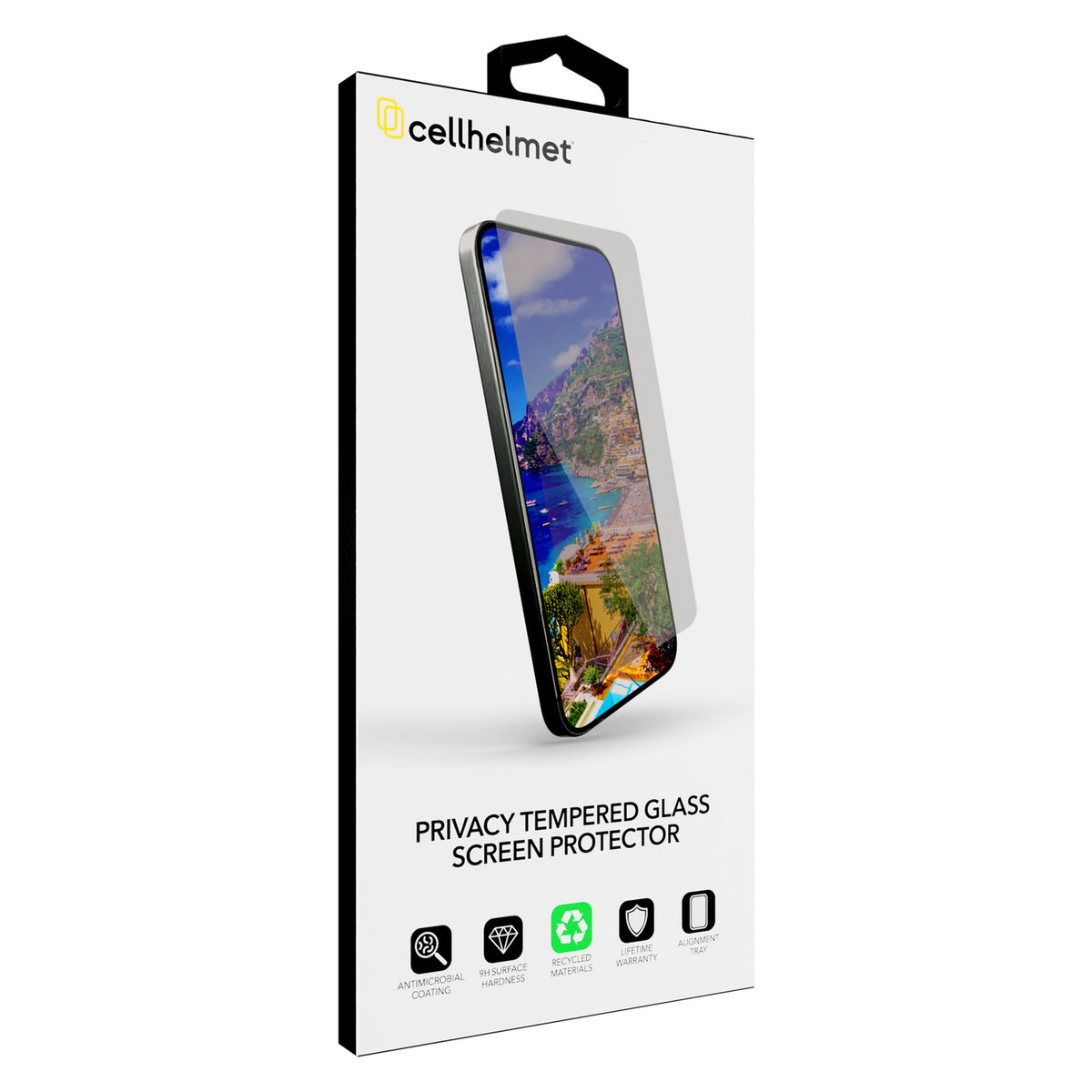 Cellhelmet Privacy Tempered Glass for iPhone 16e/14/13/13 Pro - 6
