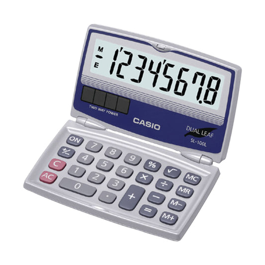 Casio Solar Calculator in Folding Hard Case