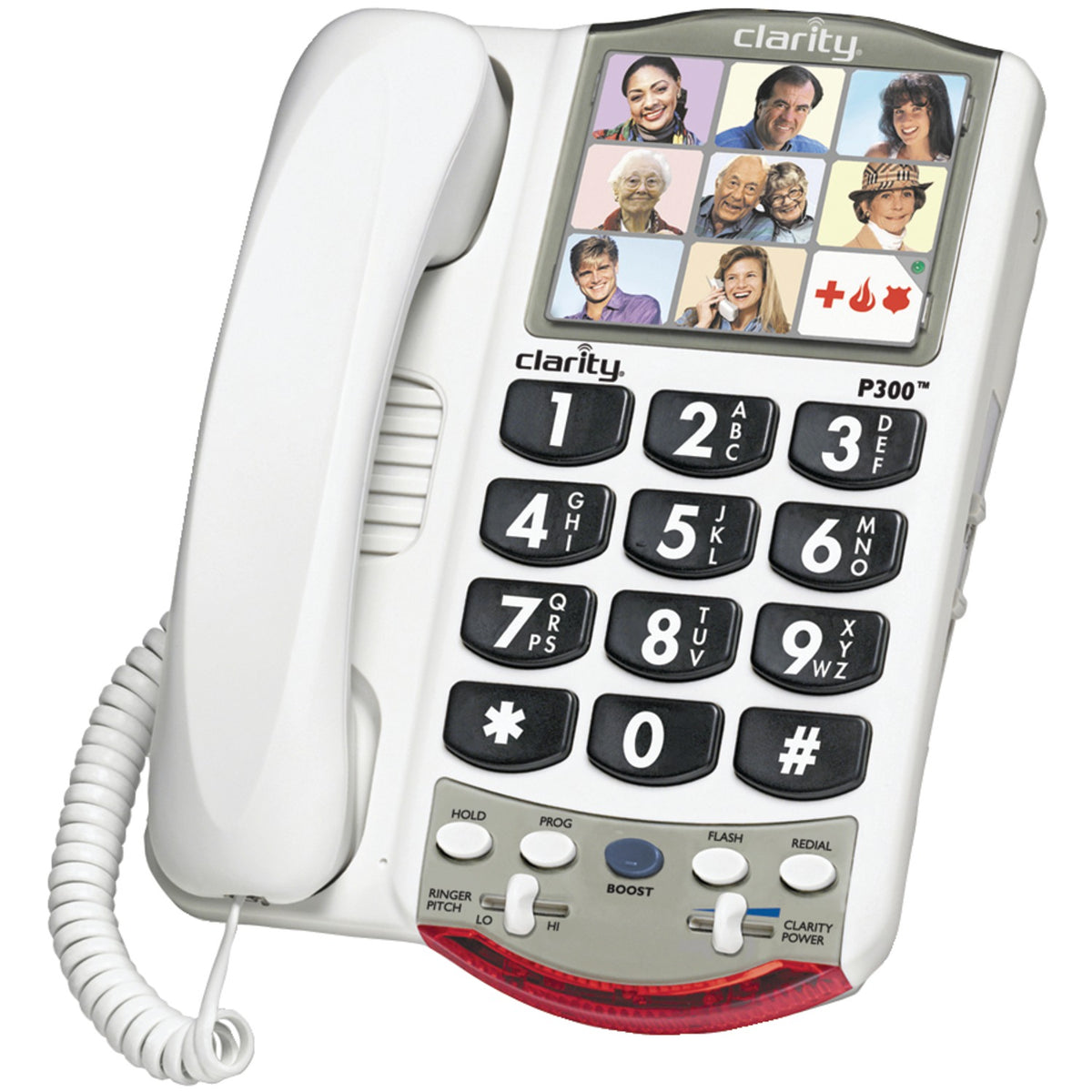 Clarity Amplified Corded Photo Phone, White - 2