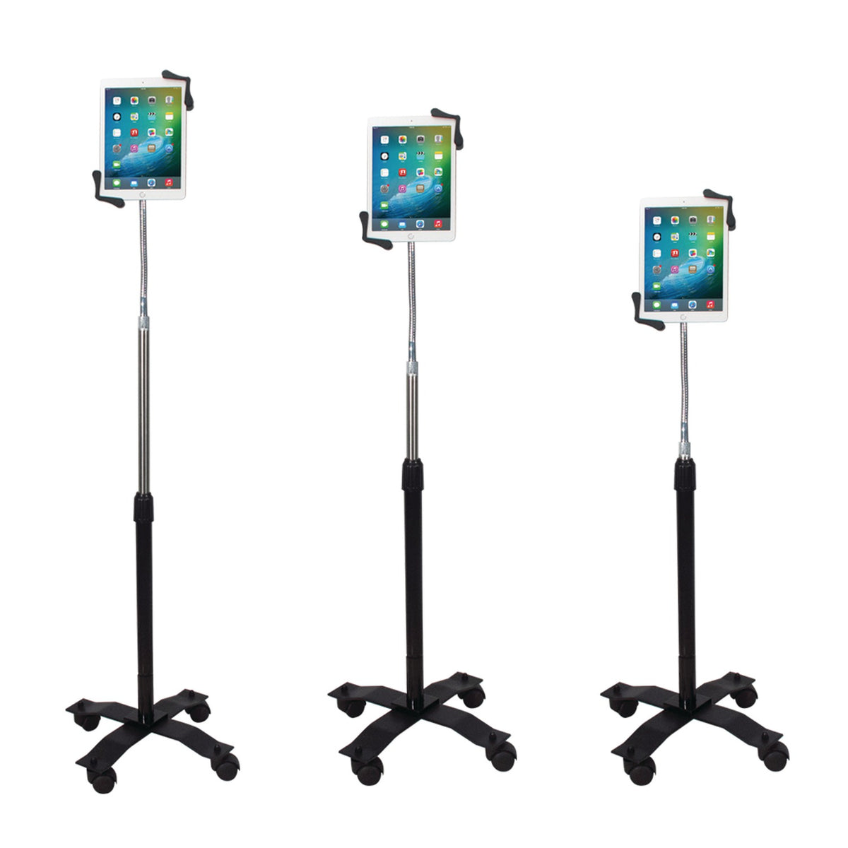 Cta Digital Compact Gooseneck Floor Stand for iPad/Tablet - 3