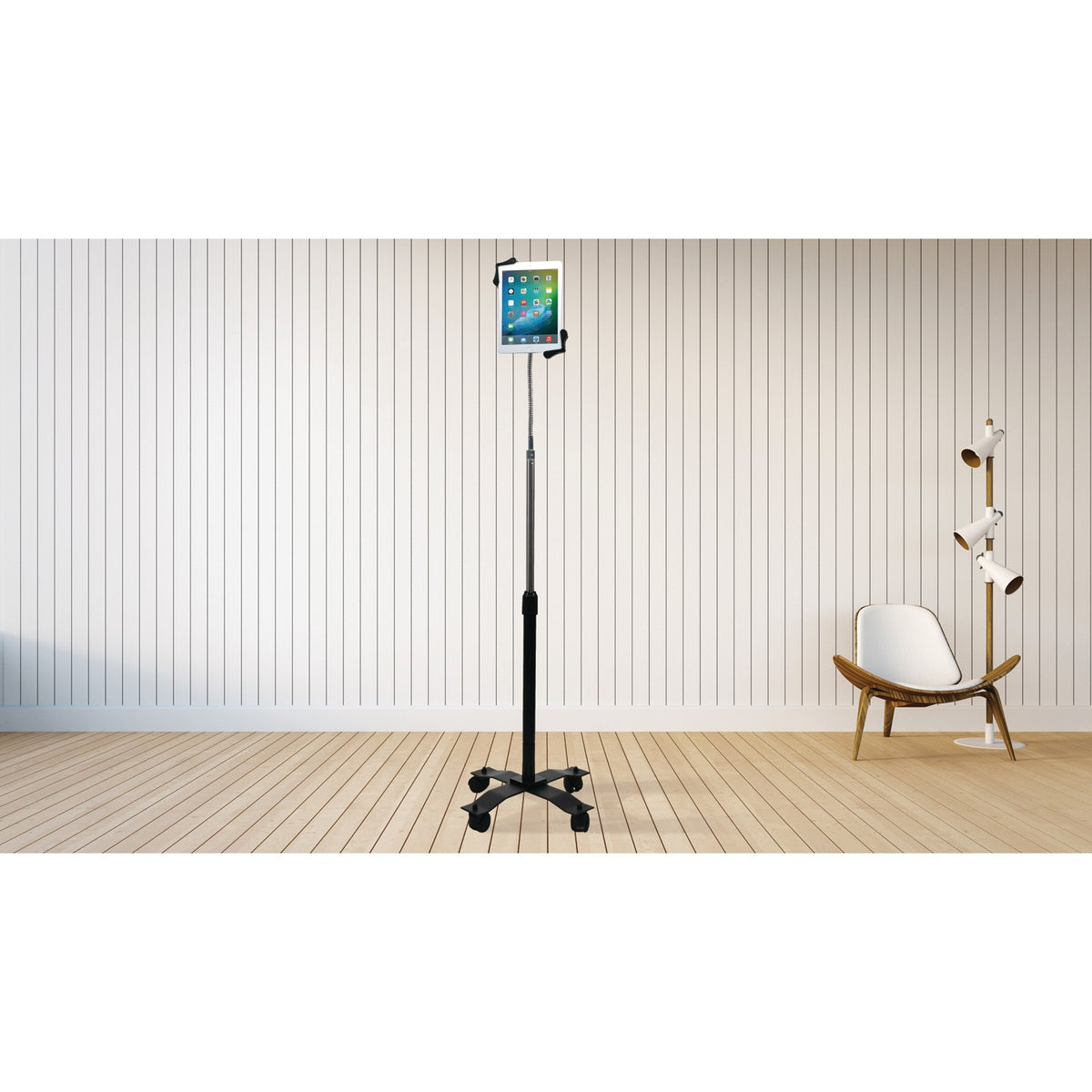 Cta Digital Compact Gooseneck Floor Stand for iPad/Tablet - 24