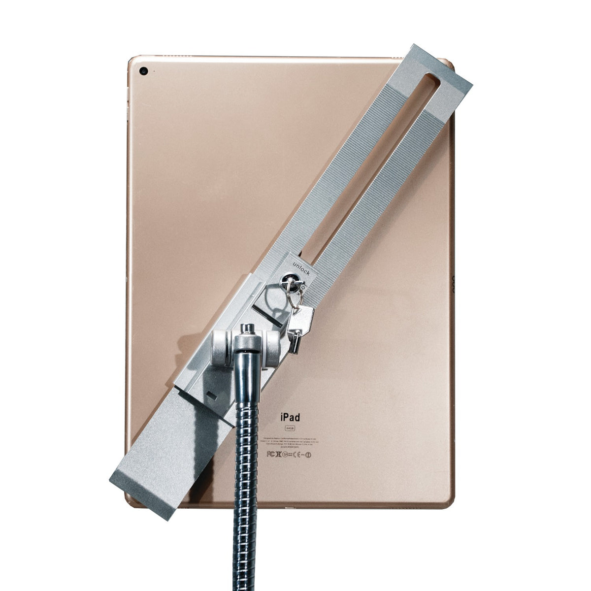 Cta Digital Heavy-Duty Security Gooseneck Floor Stand for iPad/Tablet - 8